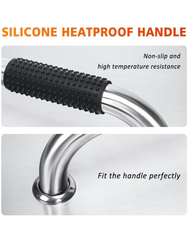 Tapa de Fogón Hisencn 27" Acero Inoxidable para Camping