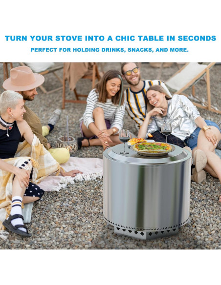 Tapa de Fogata LS'BABQ para Solo Stove Bonfire 50 cm