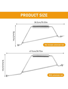 Mango de Fogata Kakalote con Varilla de Extensión 47.5cm 2