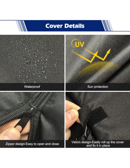 Estante de Leña Exterior Lezbanz con Cubierta Impermeable 65.8x78.7cm