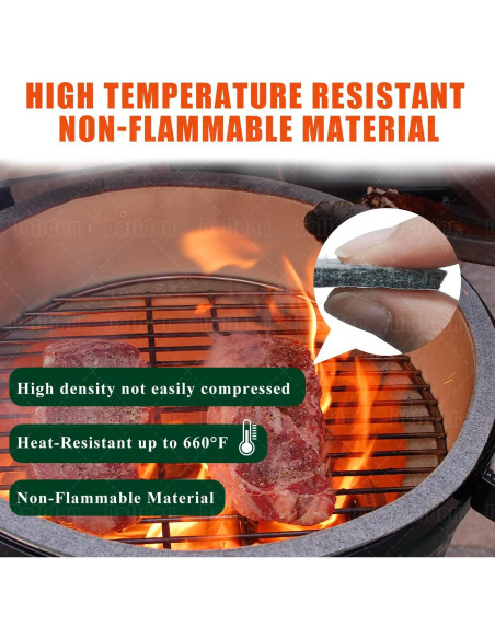 Junta de Parrilla Autoadhesiva Dallden para Big Green Egg L/XL/XXL