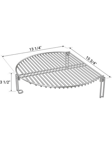 Expansor de Parrilla Onlyfire de Acero Inoxidable 39.6 cm