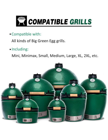Termómetro de Reemplazo Big Green Egg 8.38 cm Acero Inoxidable