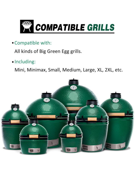 Termómetro de Reemplazo Big Green Egg 8.38 cm Acero Inoxidable