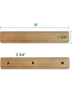 Mango de Madera de Roble 23 cm para Big Green Egg Grande 2