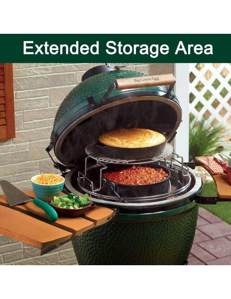 Estantes Laterales Plegables Big Green Egg XL - Quantfire