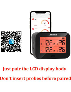 Termómetro Digital Bluetooth SENSTREE 4 Sondas 232C 2