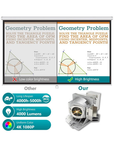 Lámpara de Proyector Supermait 5J.JEE05.001 Compatible BENQ