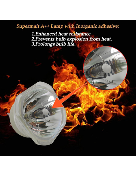 Lámpara de Proyector Supermait 5J.JEE05.001 Compatible BENQ