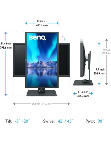 Monitor BenQ SW321C 32" 4K UHD Calibrado para Fotografía