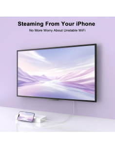 Adaptador USB C a HDMI 4K 60Hz esbeecables 6FT para iPhone 2