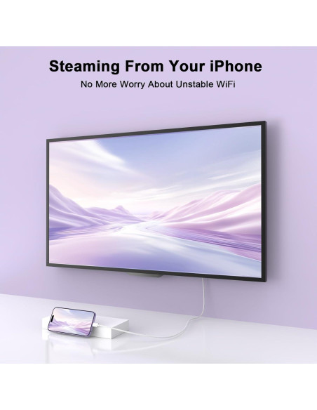 Adaptador USB C a HDMI 4K 60Hz esbeecables 6FT para iPhone