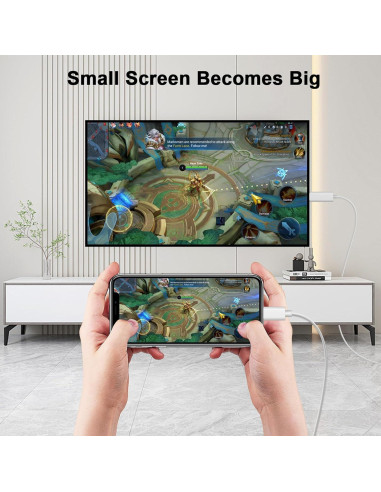 Adaptador USB C a HDMI 4K 60Hz esbeecables 6FT para iPhone