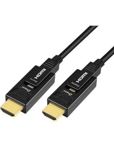 Cable HDMI de fibra óptica DTech 15m 4K 60Hz 18Gbps