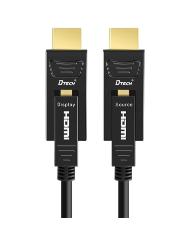 Cable HDMI de fibra óptica DTech 15m 4K 60Hz 18Gbps