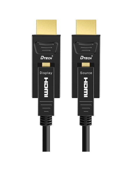Cable HDMI de fibra óptica DTech 15m 4K 60Hz 18Gbps