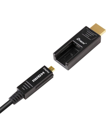 Cable HDMI de fibra óptica DTech 15m 4K 60Hz 18Gbps