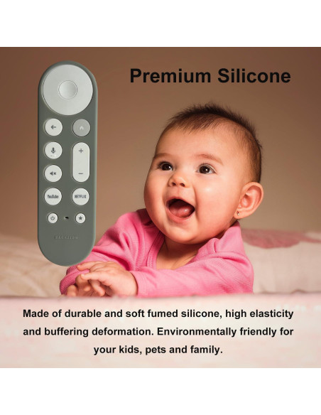 Funda de Silicona Antideslizante para Control Remoto Google TV 2024