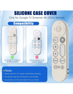 Funda de Silicona para Control Remoto Google TV 4K - 4 Piezas 2