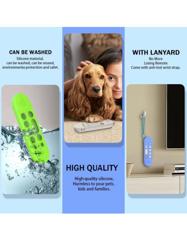 Funda de Silicona para Control Remoto Google TV 4K - 4 Piezas