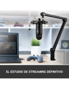 Paquete de transmisión Blue Yeticaster con micrófono USB Yeti 2