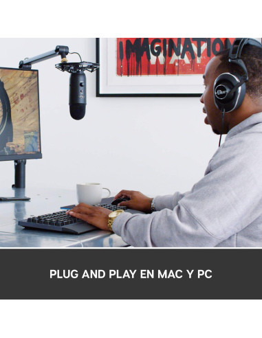 Paquete de transmisión Blue Yeticaster con micrófono USB Yeti