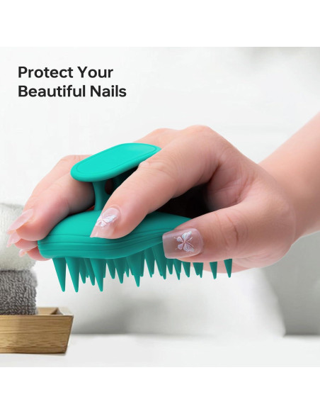 2 Piezas Cepillo Masajeador de Cuero Cabelludo PHOVSUV Silicona