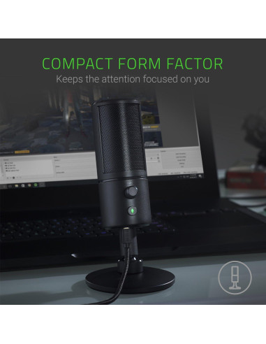 Micrófono USB Razer Seiren X para Streaming - Supercardioide