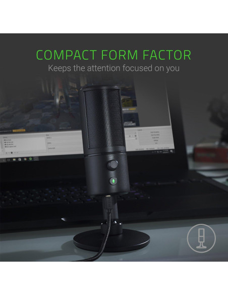 Micrófono USB Razer Seiren X para Streaming - Supercardioide
