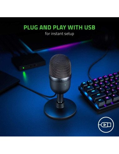 Micrófono USB Razer Seiren X para Streaming - Supercardioide