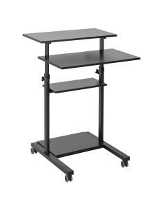 Escritorio de Pie Ajustable VIVO CART-V02DB Negro 69.85x71.12cm