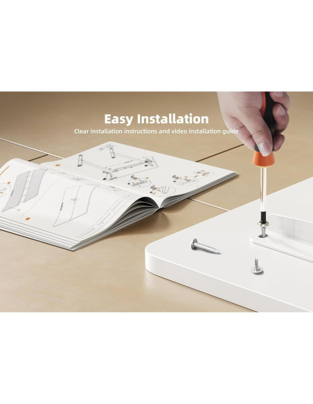 Escritorio de Pie Eléctrico YDN Ajustable 140x61 cm Blanco