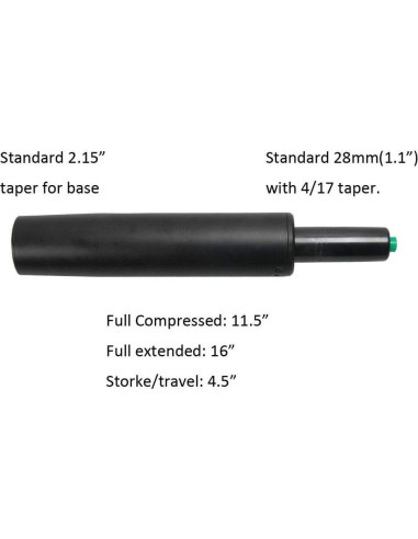 Cilindro de Gas MingYi.oficina para Silla Aeron Clásica 11.43 cm