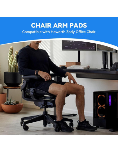 Reemplazo Almohadillas Reposabrazos Herman Miller Aeron Remasterizada - Negro