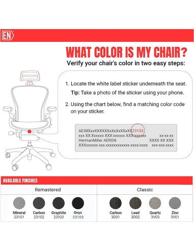 Reposacabezas Ergonomico H3 Engineered Now para Silla Aeron