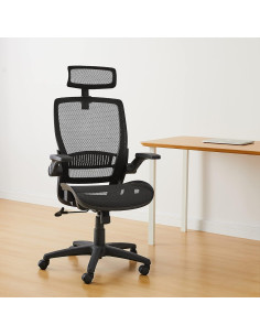 Silla de Oficina Ergonómica Amazon Basics, Malla Negra, 125 cm 2