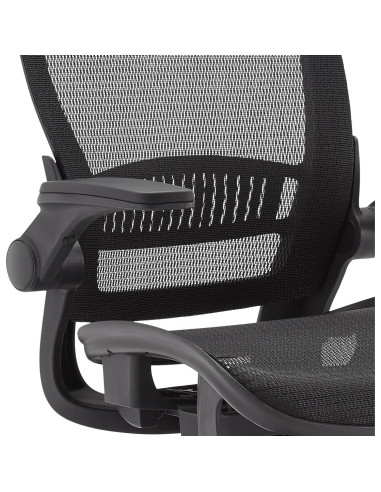 Silla de Oficina Ergonómica Amazon Basics, Malla Negra, 125 cm