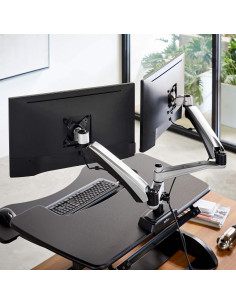 Brazo Doble para Monitor Vari - Soporte VESA 27" 9 kg 2