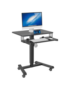 Escritorio Móvil de Pie BONTEC Ajustable 72-112 cm con Bandeja