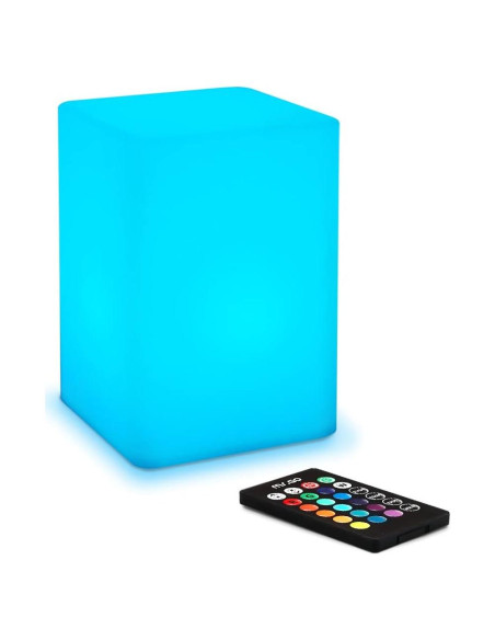 Lámpara de Noche LED Mr.Go 15 cm RGB Recargable con Control Remoto
