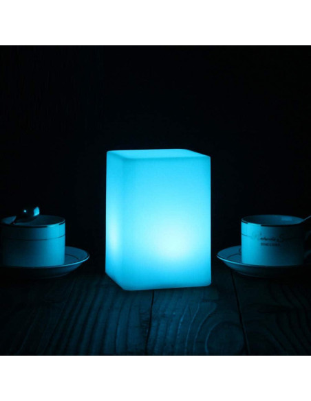 Lámpara de Noche LED Mr.Go 15 cm RGB Recargable con Control Remoto