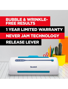 Laminadora Térmica PRO Scotch TL906 23 cm 2 Rodillos 2