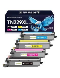 Tóner Compatible ZIPRINT TN229XL 4 Paquete para Brother