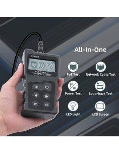 Probador de Cable Ethernet Mcbazel MT-010003 POE CAT5e/CAT6 2