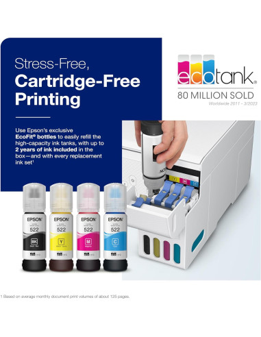 Escáner portátil Epson Workforce ES-50 + Impresora EcoTank ET-2800