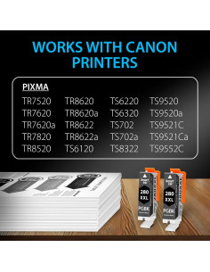Cartucho de Tinta Compatible Smart Ink 280XXL para Canon - 2 PGBK 2
