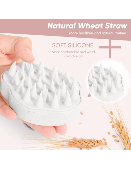 Cepillo de Masaje para Cuero Cabelludo URTHEONE Beige con Gomas Cepillo de Masaje para Cuero Cabelludo URTHEONE Beige con Gomas