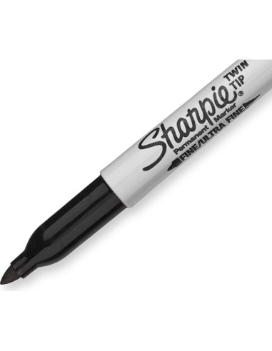Marcadores Permanentes Sharpie Punta Doble Negro 4 Unidades