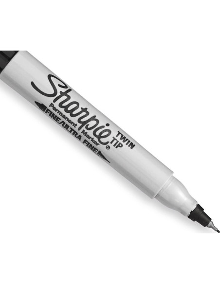 Marcadores Permanentes Sharpie Punta Doble Negro 4 Unidades