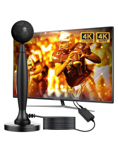 Antena de TV Digital Amplificada Fortrek FX-22A 4K 1080p